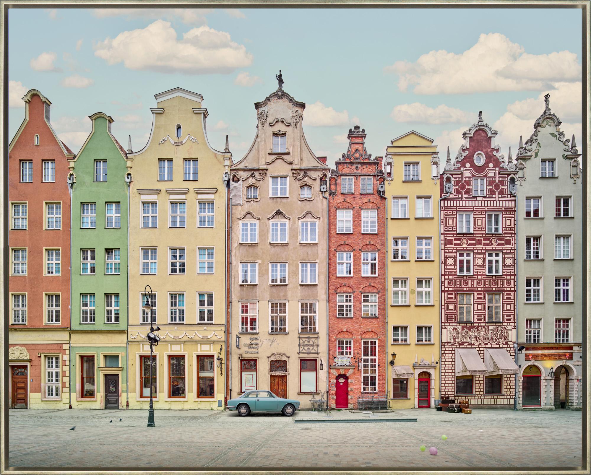 "Ulica Długa, Danzica, Polonia" Fotografia architettonica contemporanea con cornice