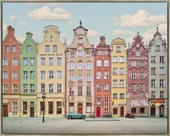 "Ulica Długa, Danzica, Polonia" Fotografia architettonica contemporanea con cornice