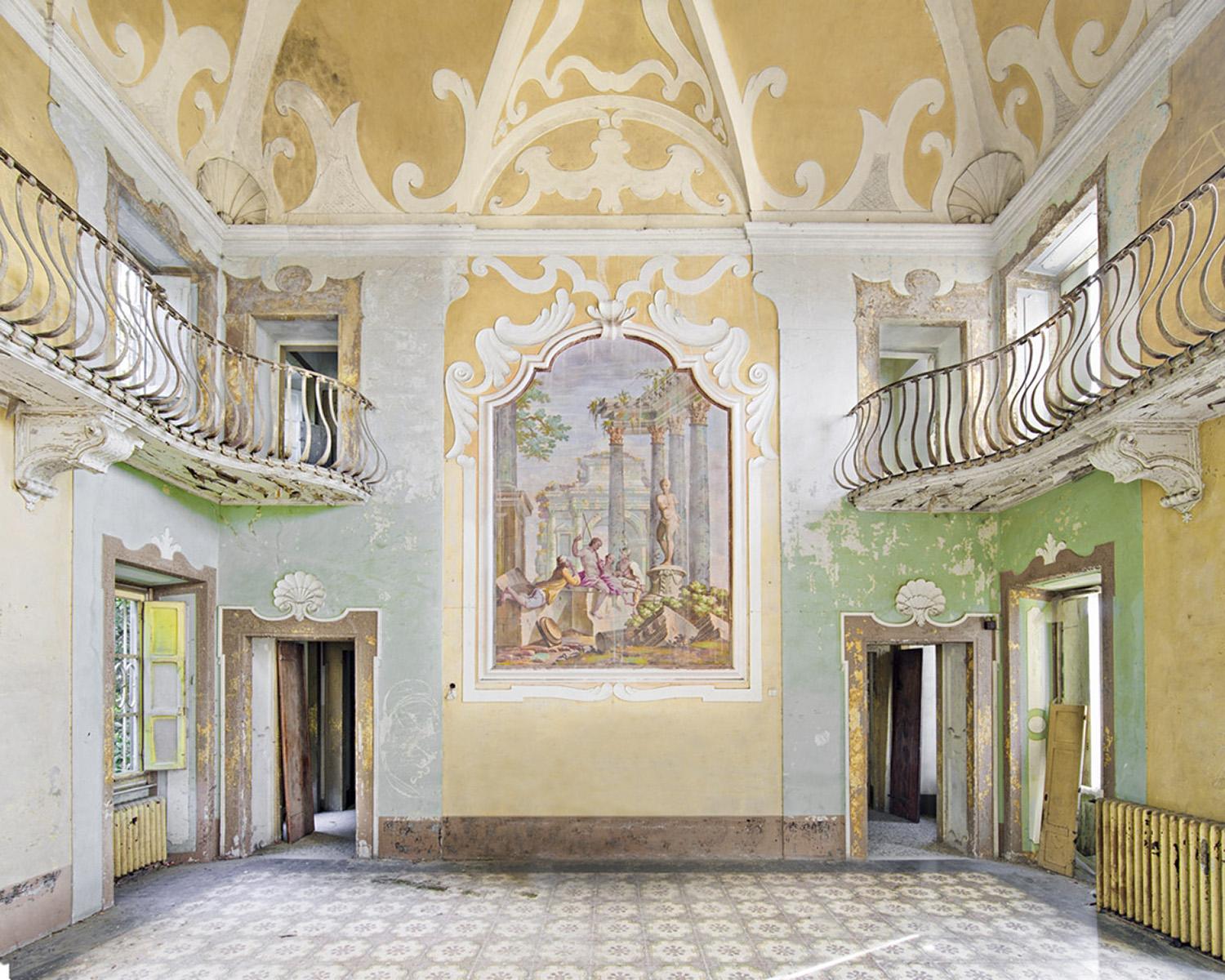 Villa abandonnée en Toscane (Italie), tirage pigmentaire d'archive, encadré