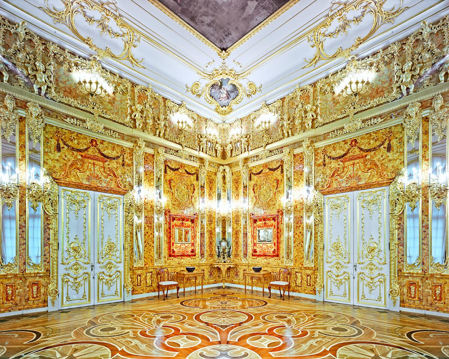 Amber Room at Catherine Palace, St Petersburg - Framed Print, 44x55 in