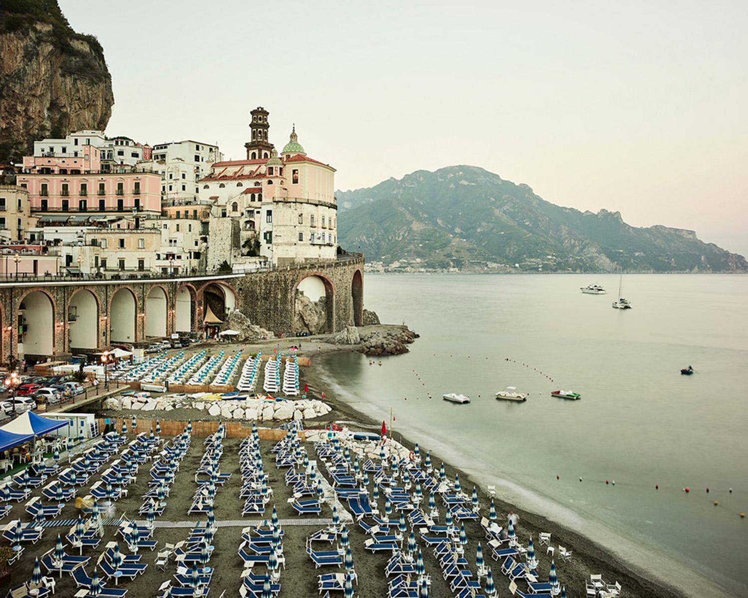 Atrani, Amalfi Coast Archival Print, 44 x 55 inches, Edition of 10, Framed