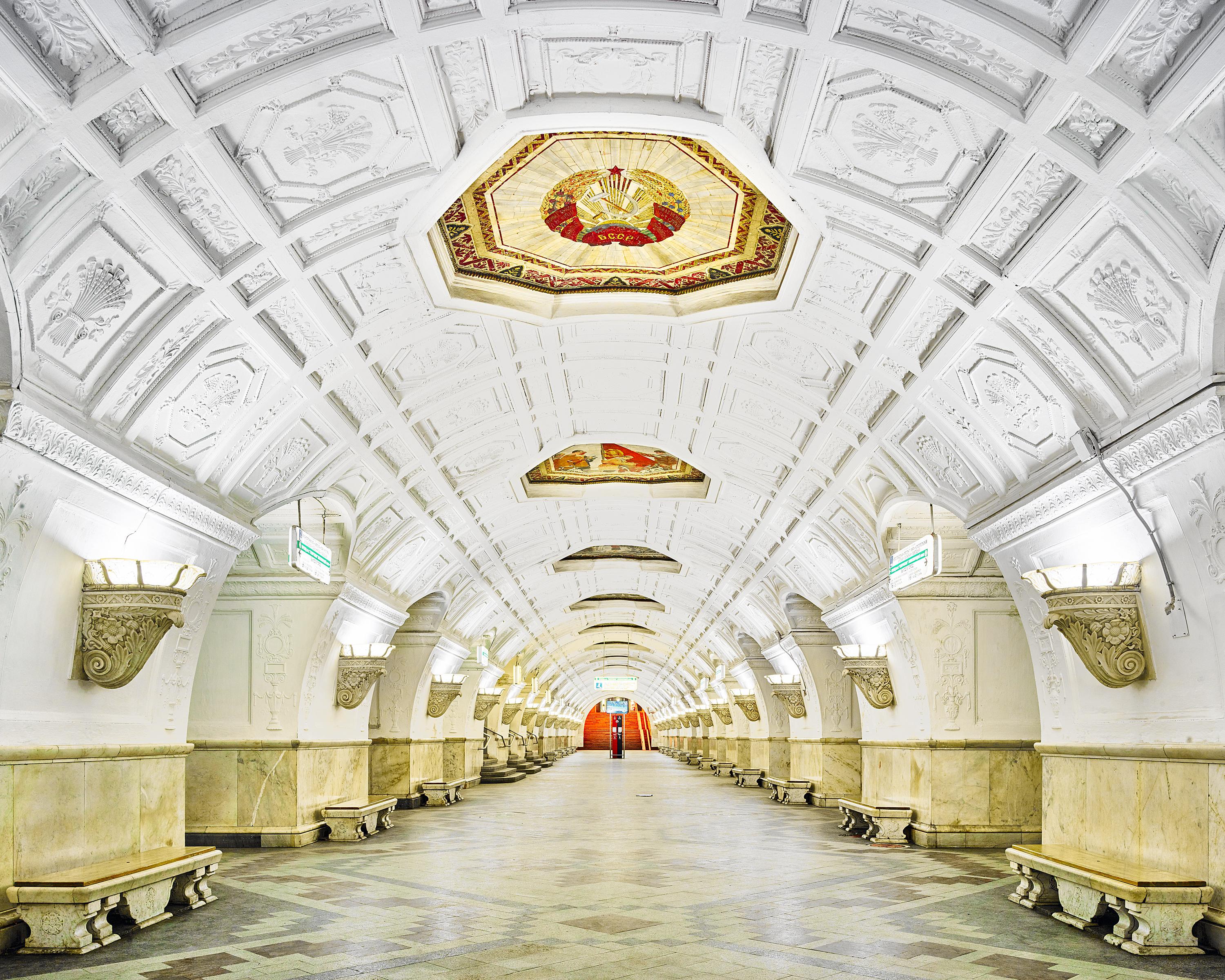 David Burdeny Color Photograph - Belorruskaya Metro Station, Moscow, Russia