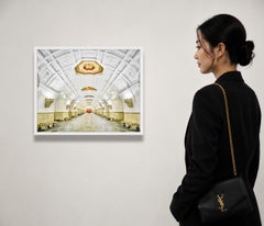 Stazione Belorusskaya di Mosca, stampa a pigmenti d'archivio, incorniciata, 21x26 in