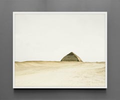 Bent Pyramid Dashur Egypt Archival Print, 44 x 55 inches, Framed