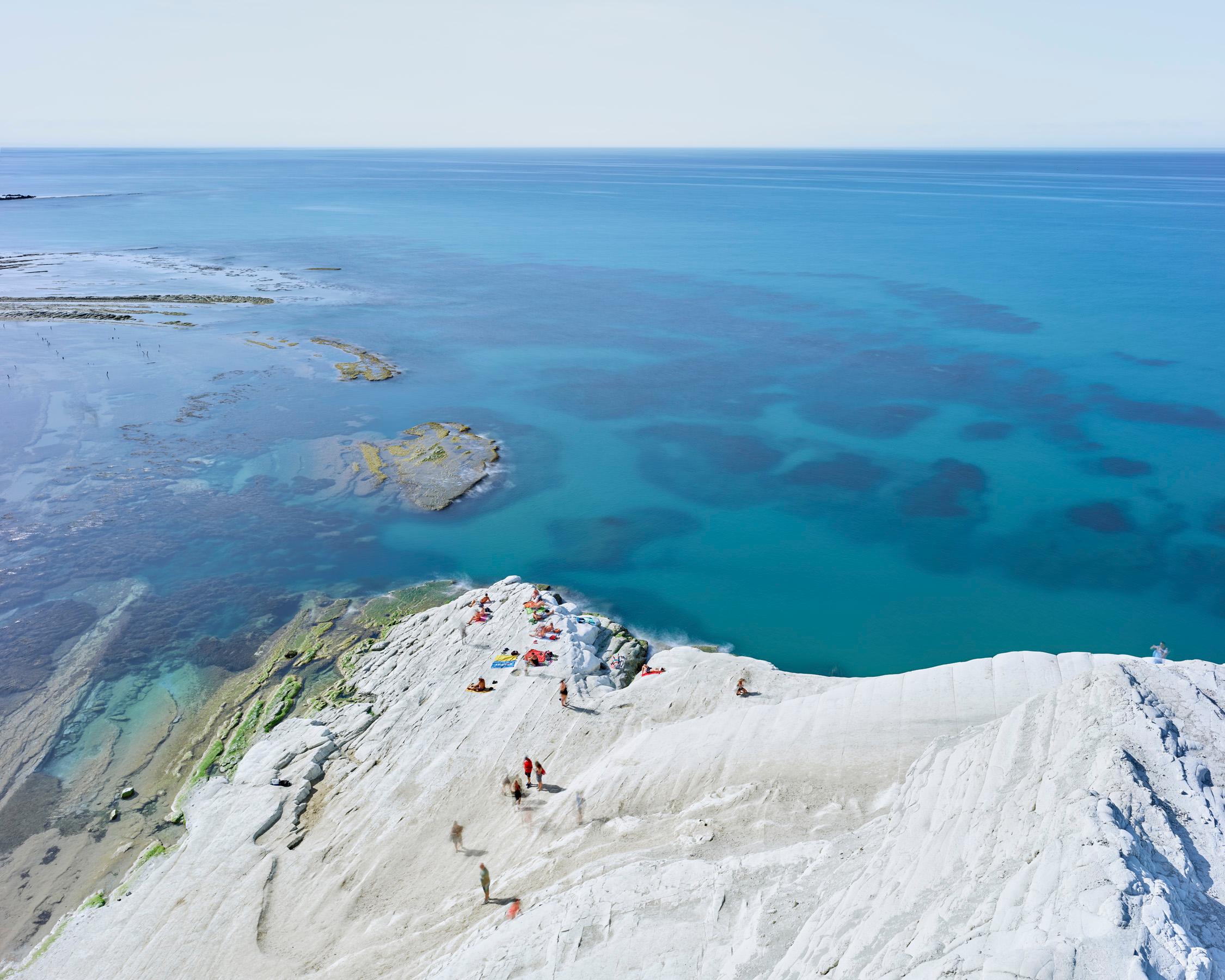 David Burdeny Landscape Photograph - Blue Coast 01, Realmonte, Agrigento, Sicily