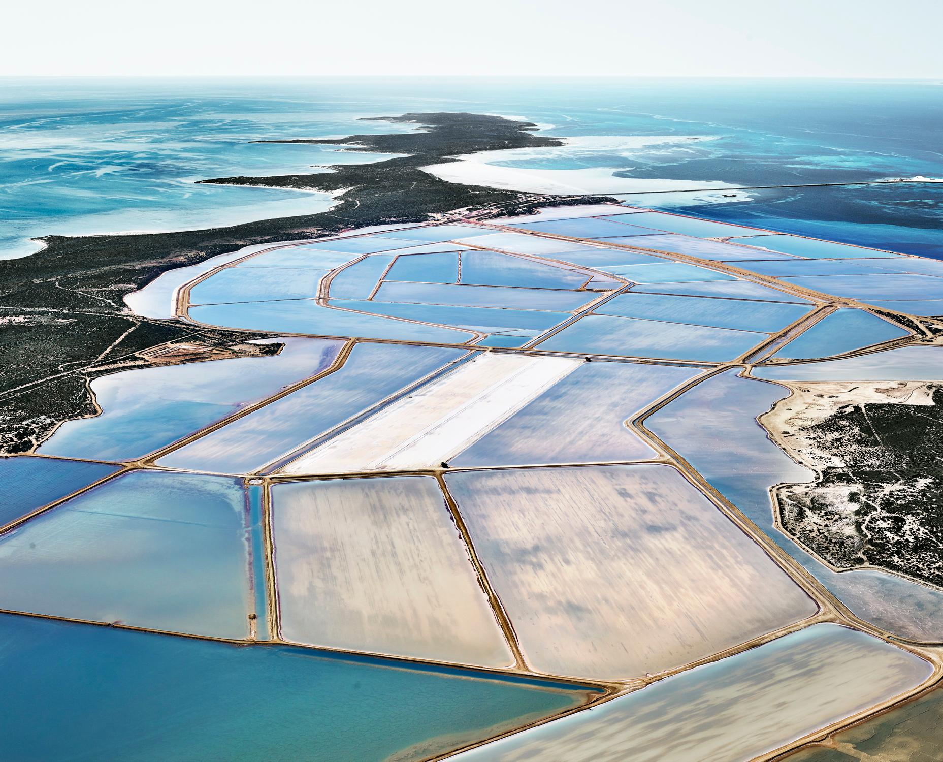 David Burdeny Color Photograph - Blue Ponds 04, Shark Bay, Western Australia