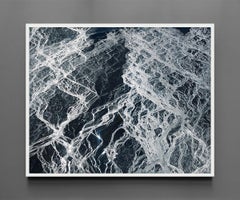 Braided River I Iceland, Archival Pigment Print, Framed