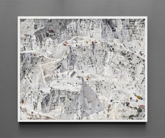 Cara Bianco VI, Carrara, Italien, Archiv-Pigmentdruck, minimalistische Landschaft