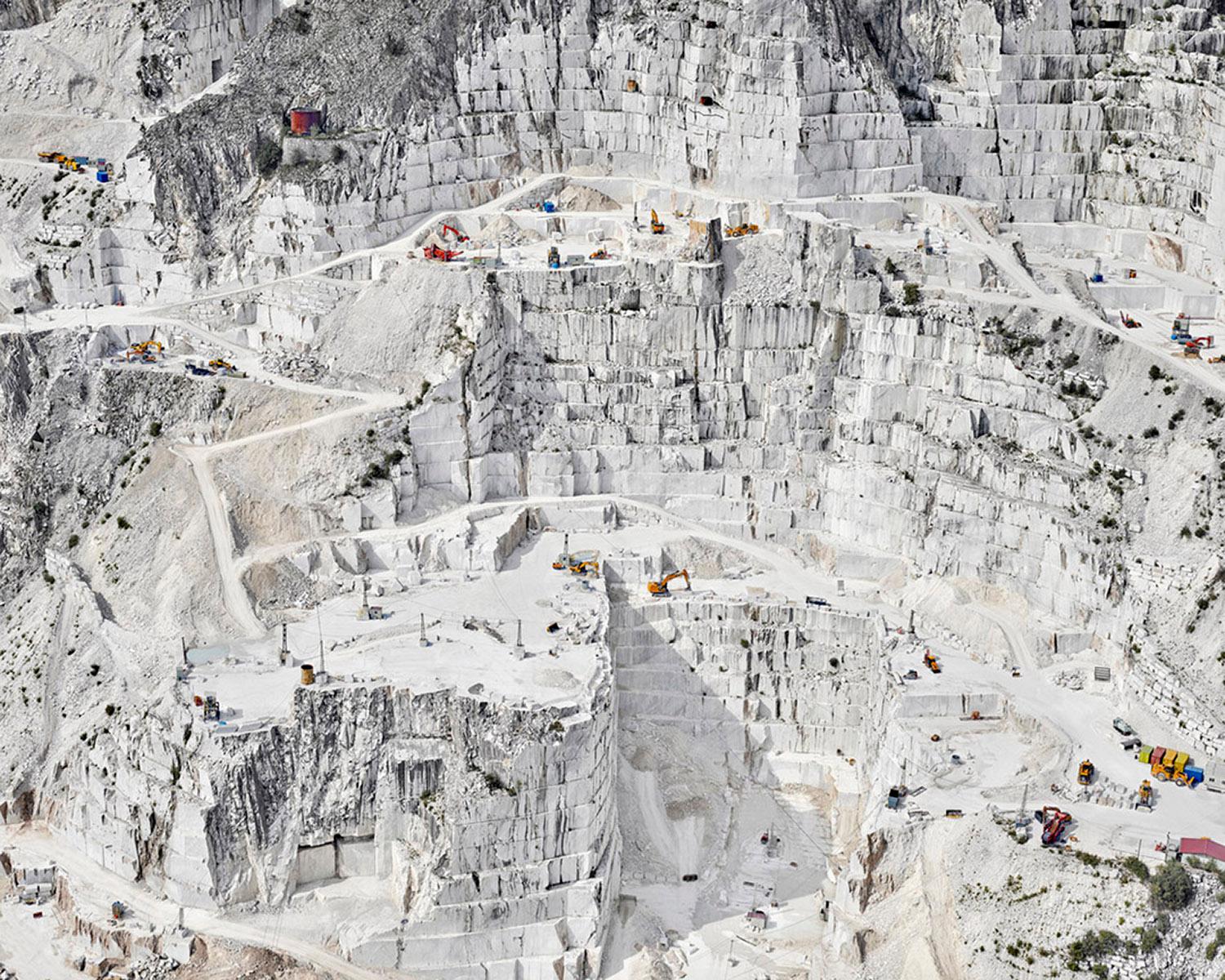 Cara Bianco VI, Carrara, Italien, Archiv-Pigmentdruck, minimalistische Landschaft