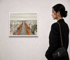 Stampa d'archivio "Champs-Élysées, Parigi", incorniciata, 21x26 pollici, tiratura di 7 esemplari