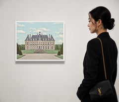Chateau Parc De Sceaux France, Archival Pigment Print, Framed, 21x26
