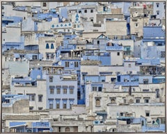 "Chefchaouen 02, Morocco" Contemporary International Photography on Aluminum