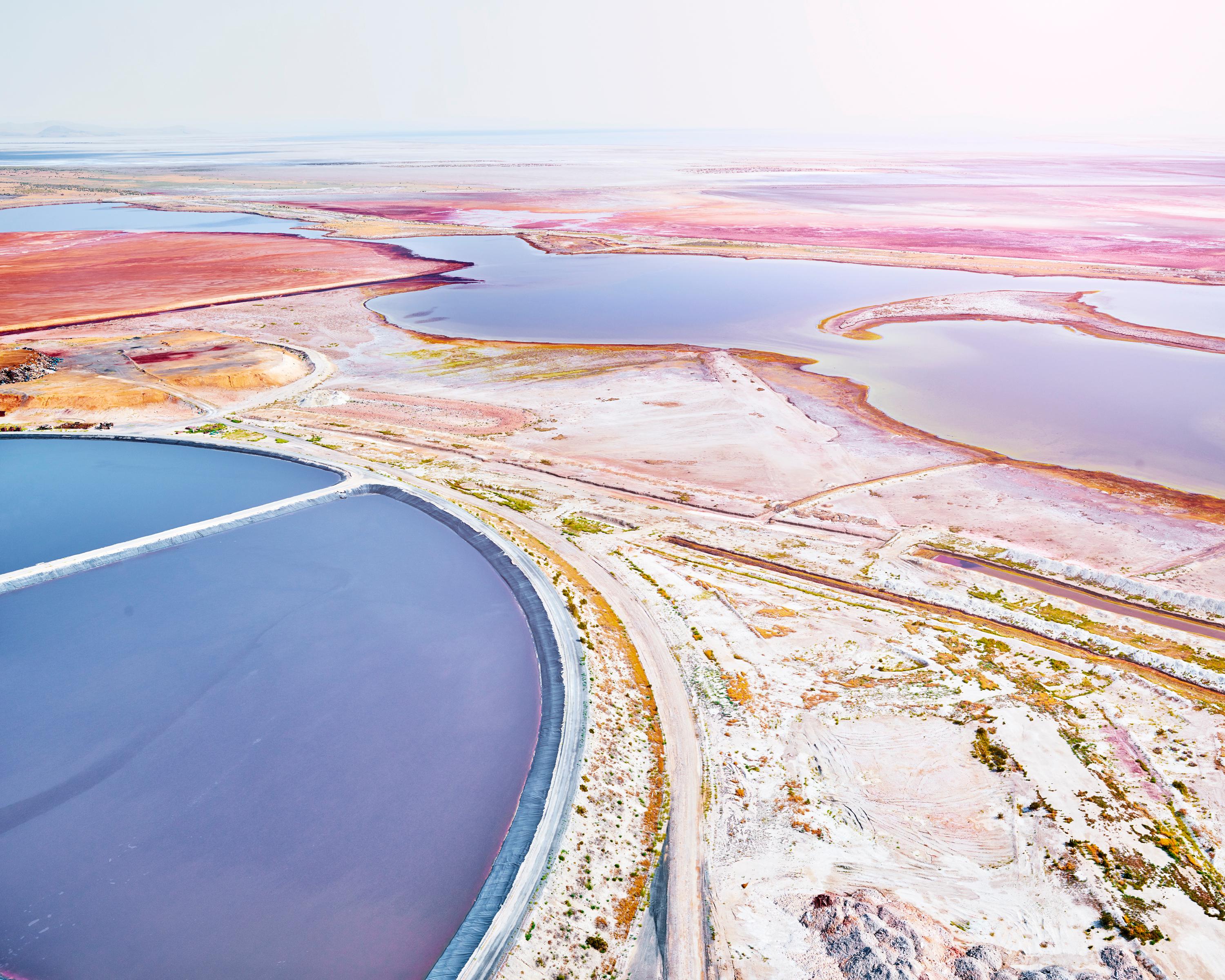 David Burdeny Color Photograph - Chlorine Plant, Great Salt Lake, UT (32” x 40”)