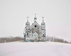 Church on a Hill, Saskatchewan, CA (59" x 73.5")