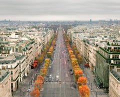David Burdeny, Avenue des Champs Élysées, Paris, photographie de 2016, imprimée d'après