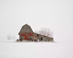 David Burdeny - Barn with Hoarfrost, Saskatchewan, CA, 2020, Printed After