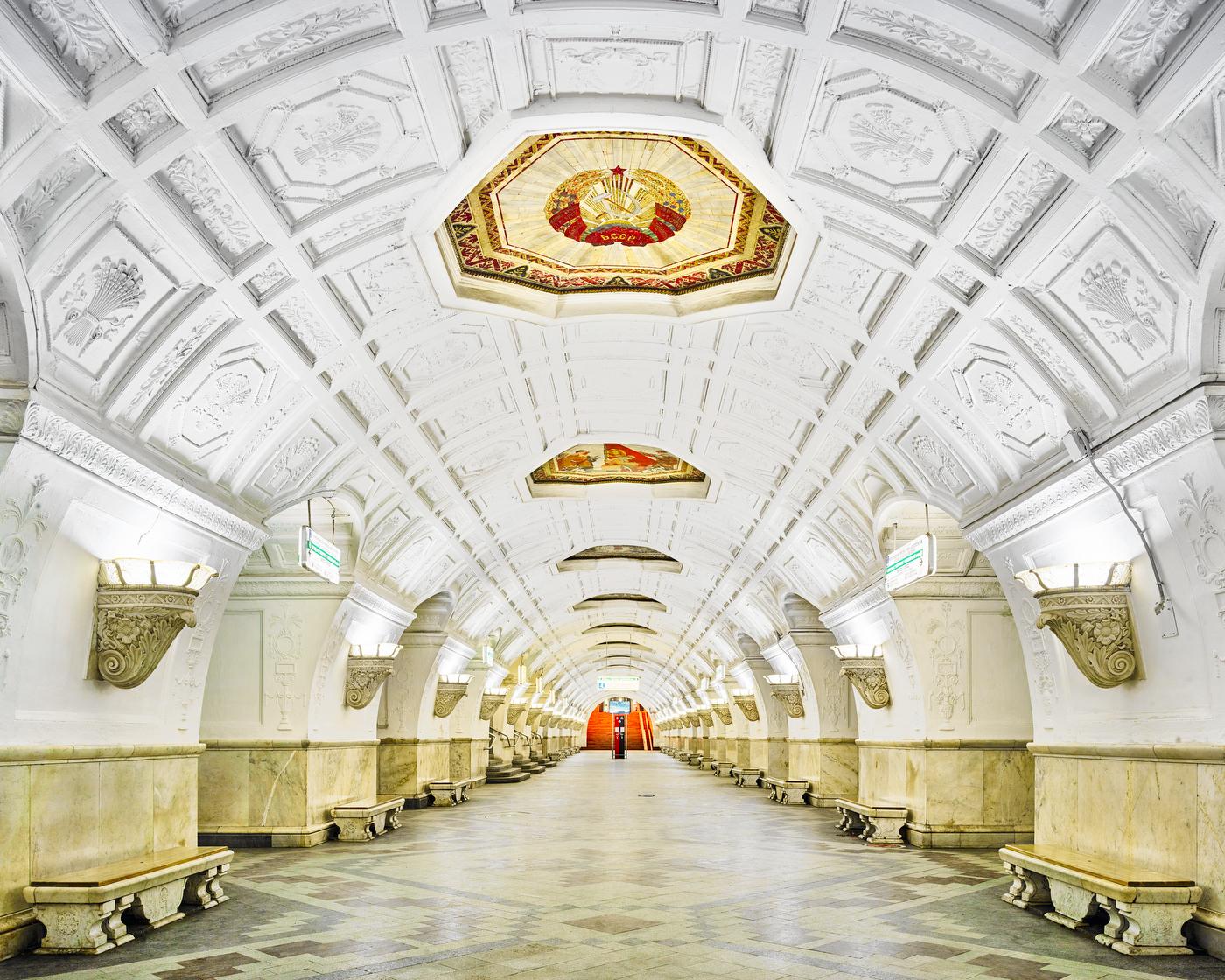 All available sizes & editions for each size of this photograph:
21” x 26" Edition of 7
32” x 40" Edition of 7
44” x 55” Edition of 10
59” x 73.5” Edition of 5

Burdeny’s Russia images, particularly in his photographs of the Moscow Metro, in which