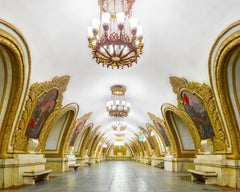 David Burdeny - Stazione della metropolitana Kiyevsskaya (Est), Mosca, Russia, Stampato Dopo