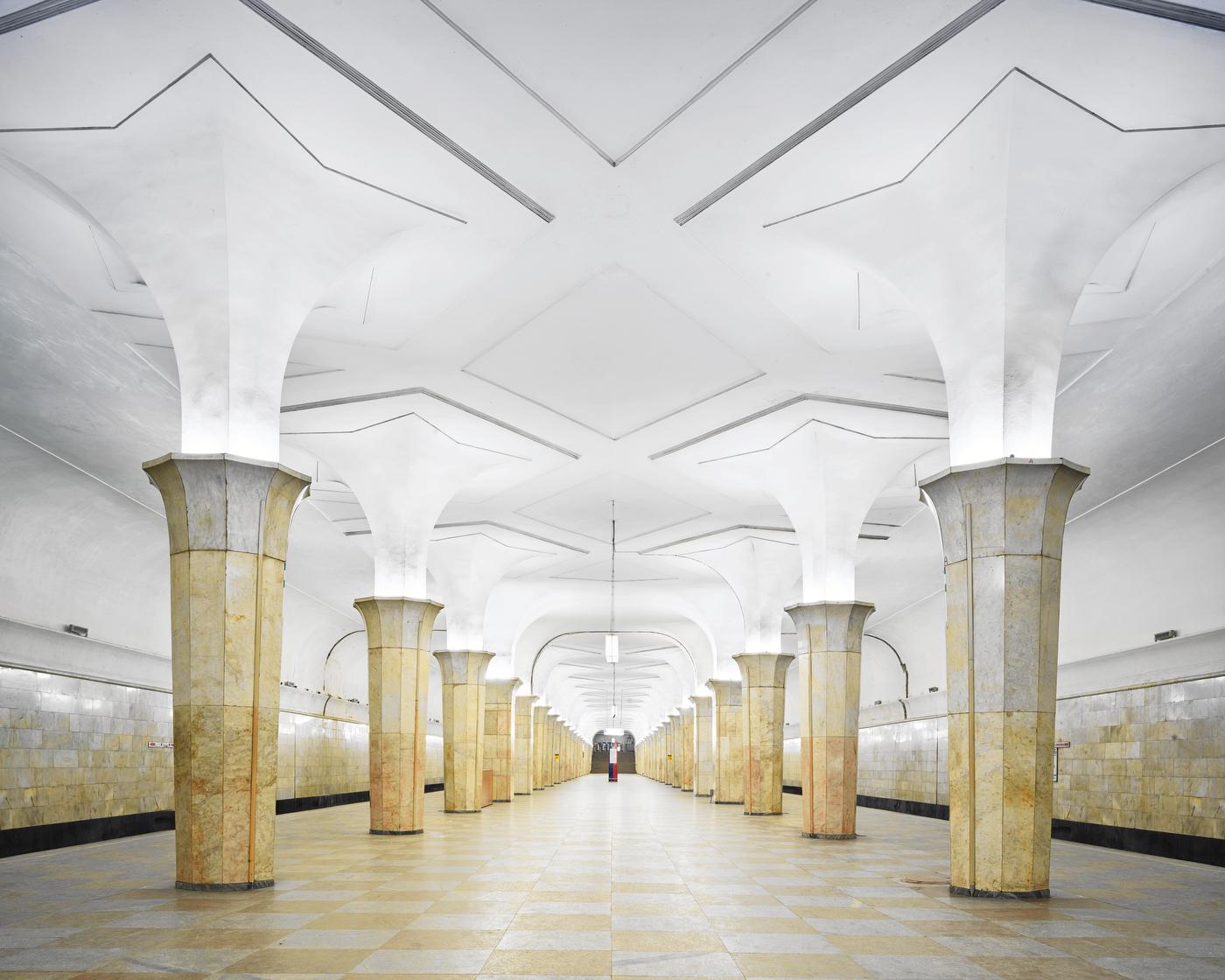 All available sizes & editions for each size of this photograph:
21” x 26" Edition of 7
32” x 40" Edition of 7
44” x 55” Edition of 10
59” x 73.5” Edition of 5

Burdeny’s Russia images, particularly in his photographs of the Moscow Metro, in which