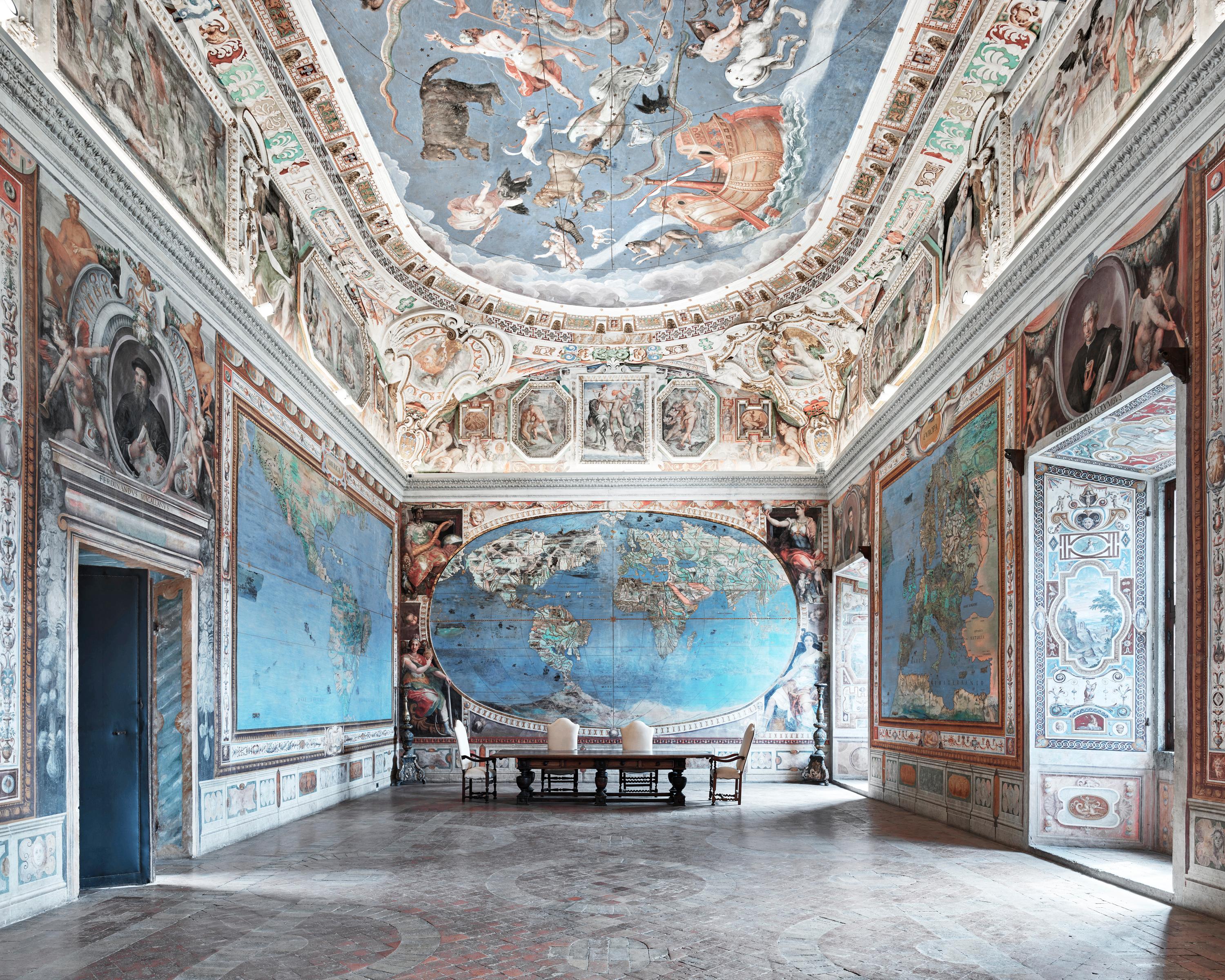David Burdeny - Map Room, Caprarola, Italien, Fotografie 2016, Nachdruck