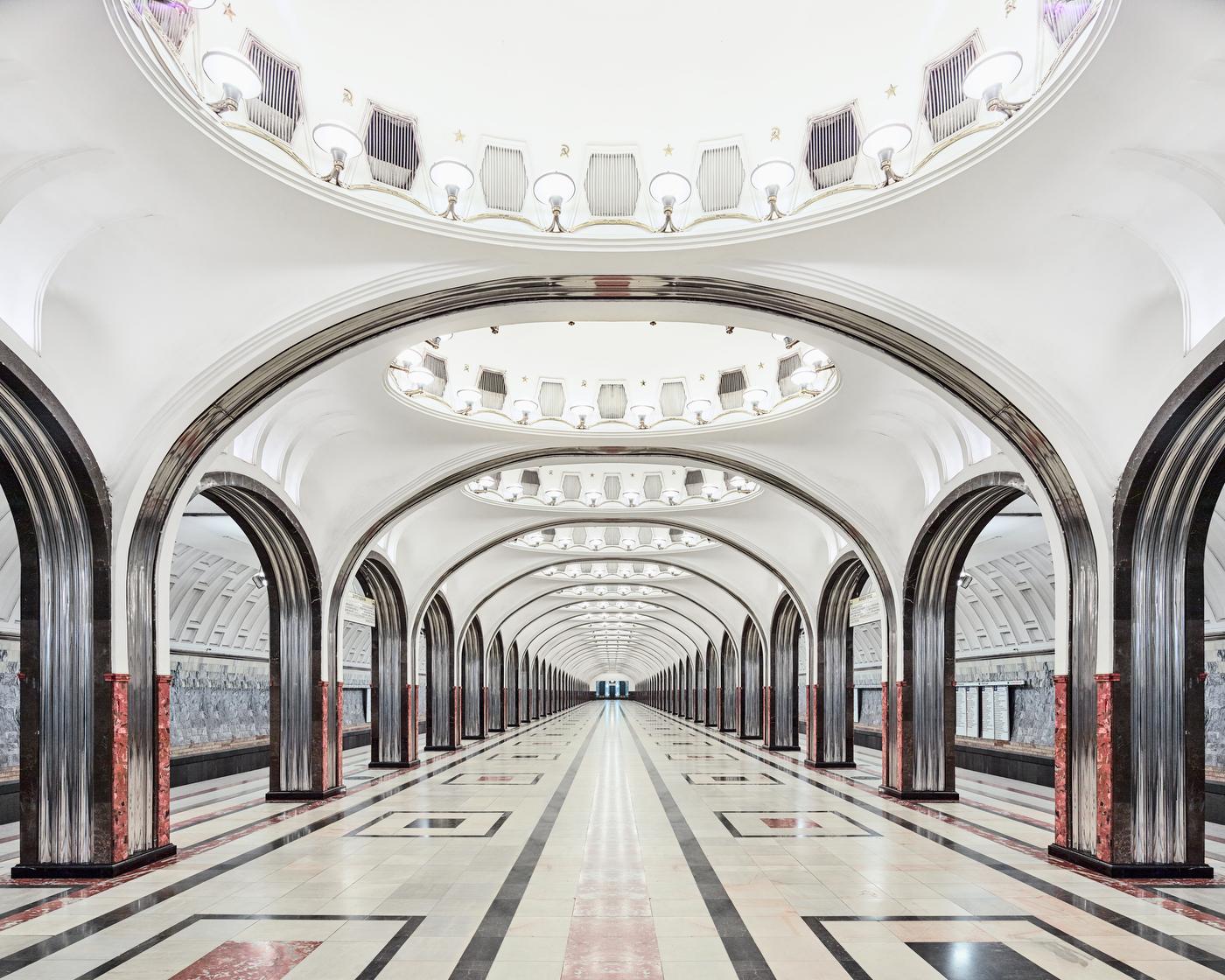 All available sizes & editions for each size of this photograph:
21” x 26" Edition of 7
32” x 40" Edition of 7
44” x 55” Edition of 10
59” x 73.5” Edition of 5

Burdeny’s Russia images, particularly in his photographs of the Moscow Metro, in which