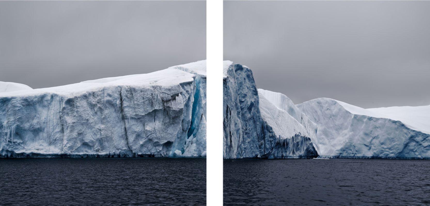 David Burdeny – Melting Iceberg, Antarctica (Diptychon), 2020, Druck nach