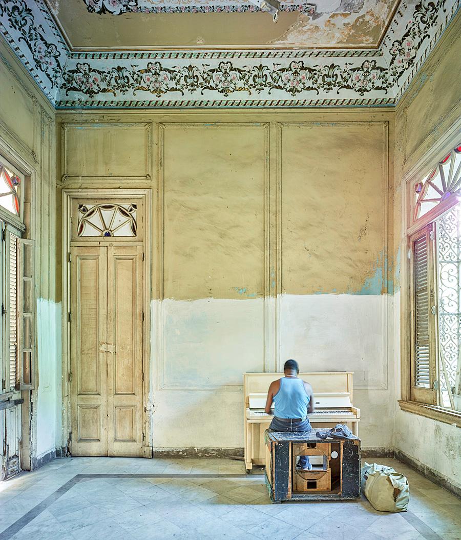 David Burdeny - Piano Player, Havana, Cuba, Photography 2014, Printed After