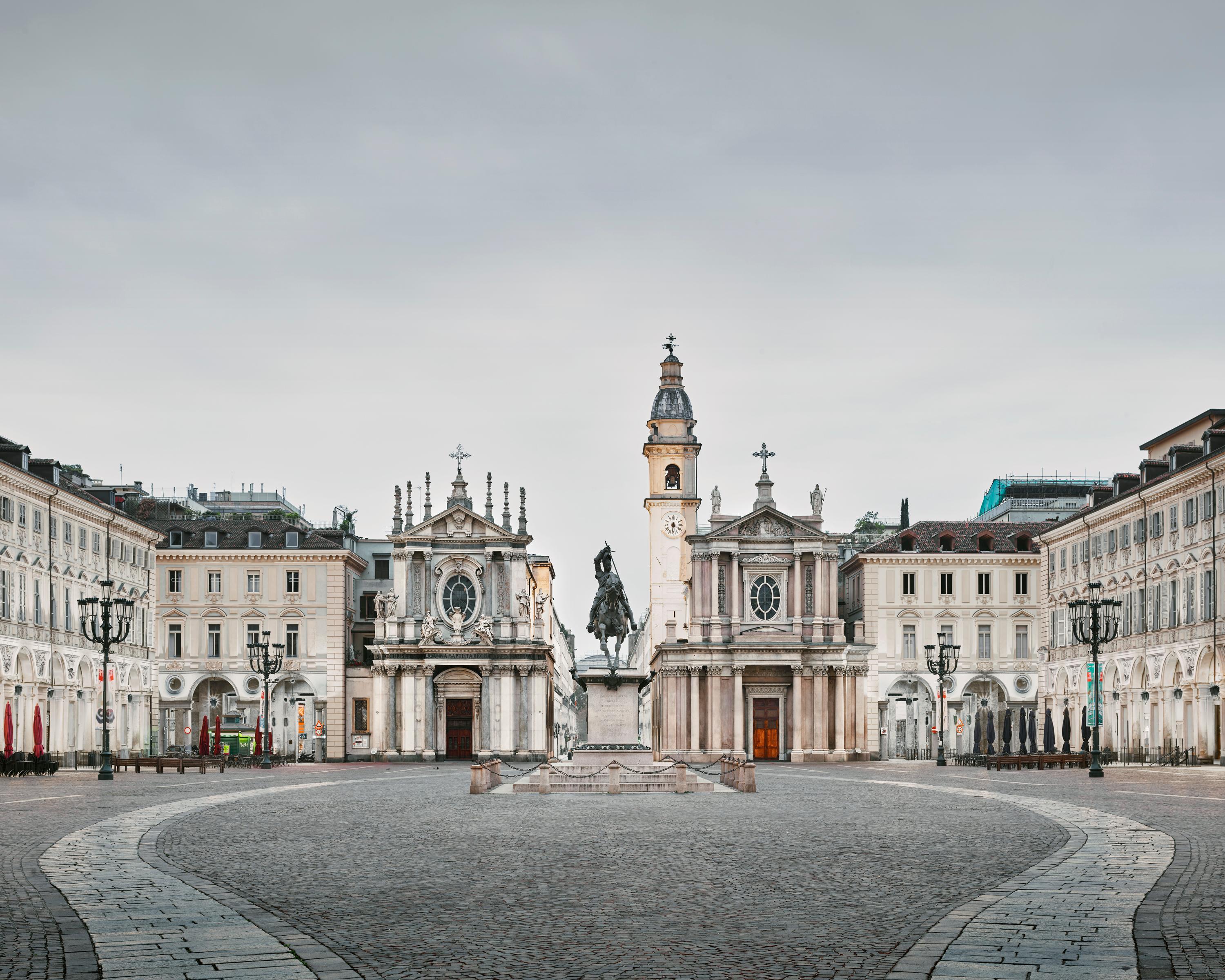 David Burdeny - Piazza San Carlo, Turin, Italie, photographie de 2016, imprimée d
après