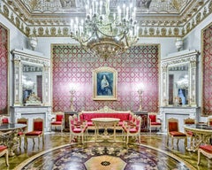 David Burdeny, chambre rouge, palais de Yusopof, Saint-Pétersbourg, Russie, imprimé d'après