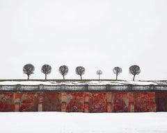 David Burdeny - Red Wall, Peterhof, Russia, Photography 2015, Printed After