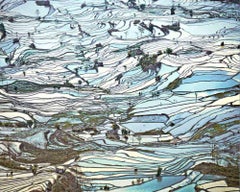 David Burdeny - Terrazas de arroz (Laohuzui II), Yunnan, China, 2013, Impresión posterior
