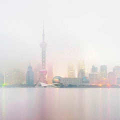 David Burdeny - Shanghai Skyline (Dawn), China, Photography 2011, Printed After