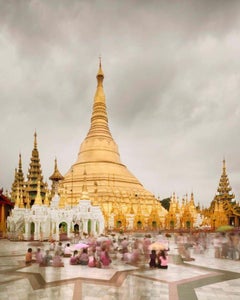 David Burdeny - Pagoda de Shwedagon, Yangón, Birmania, Fotografía 2011, Impresión posterior