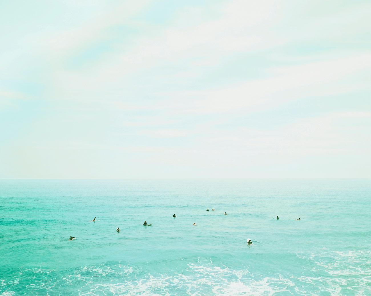 David Burdeny - Surfers, Oahu, Hawaii, 2010
59 x 73.5 inches
Edition of 5 + 2AP

“These works present my abiding interest in the thresholds that divide and connect the sea to land. I am fascinated with the quality of light and the spatial immensity