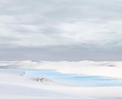 David Burdeny - Schwimmer, Lençóis Maranhenses, Brasilien, 2013, Gedruckt nach
