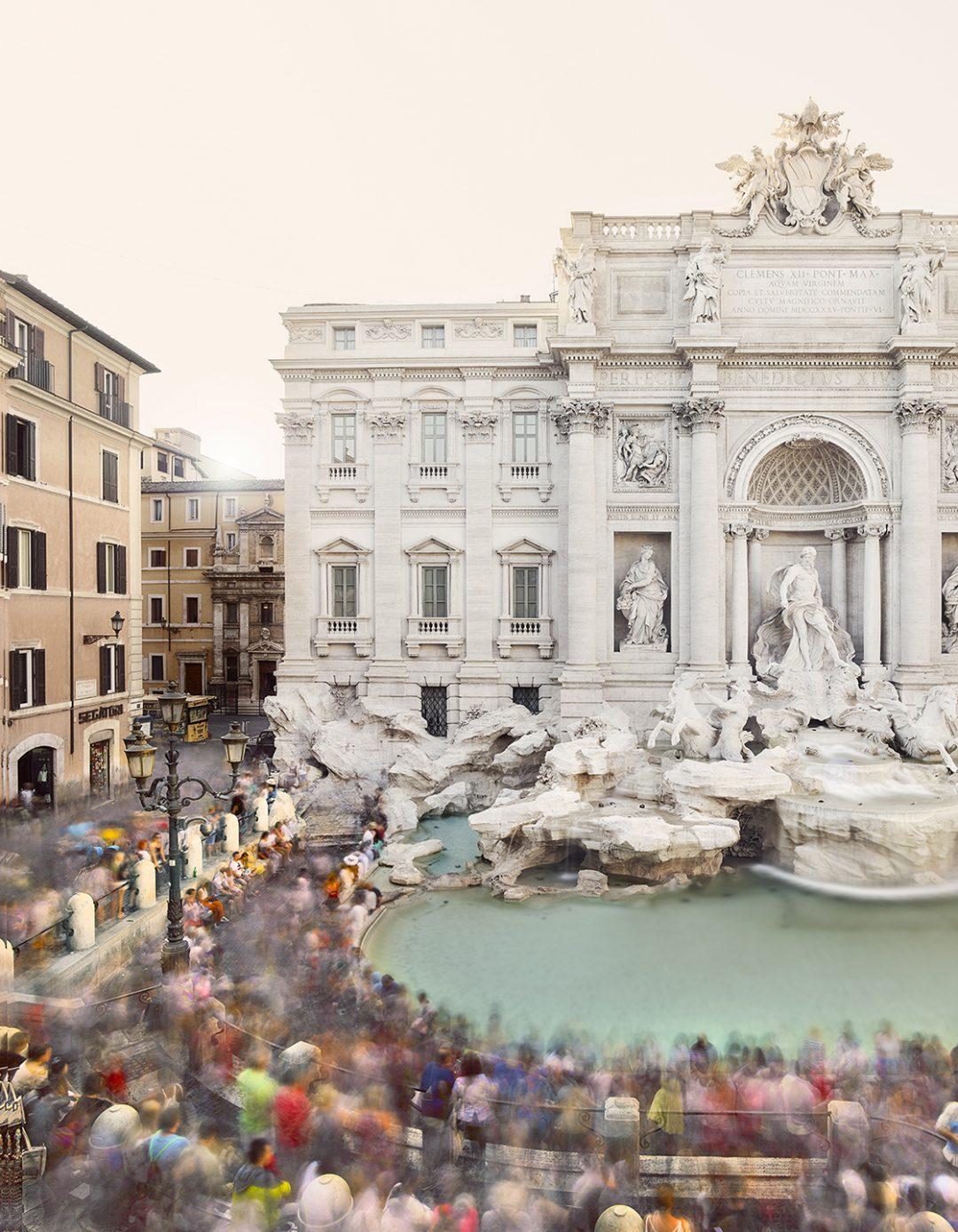 David Burdeny Color Photograph - Fontana di Trevi, Rome, Italy
