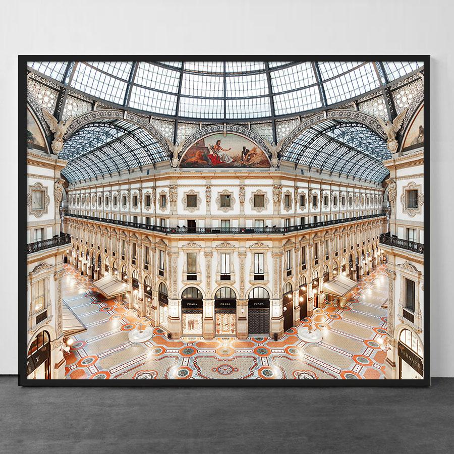 David Burdeny Interior Print - Galleria Vittorio Emmanuele, Milan, Italy