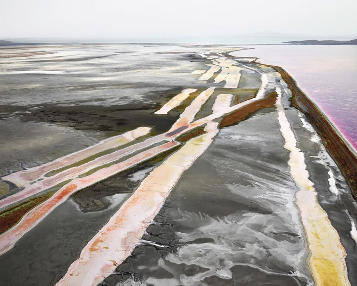 Halogens I, Great Salt Lake, Utah, USA, Signed Archival Pigment Print 44x55in