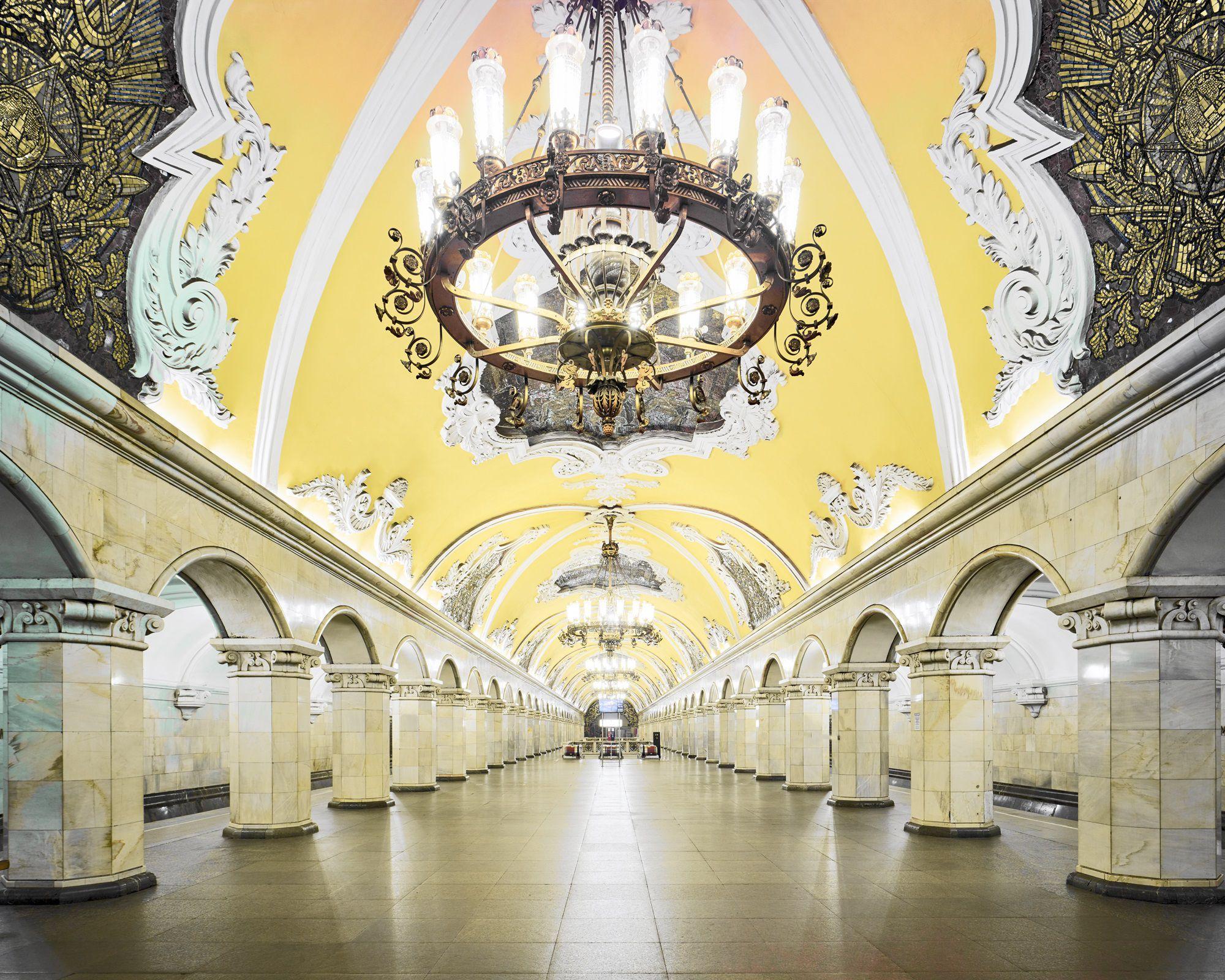 Komsomolskaya Metro Station, Moscow, Russia