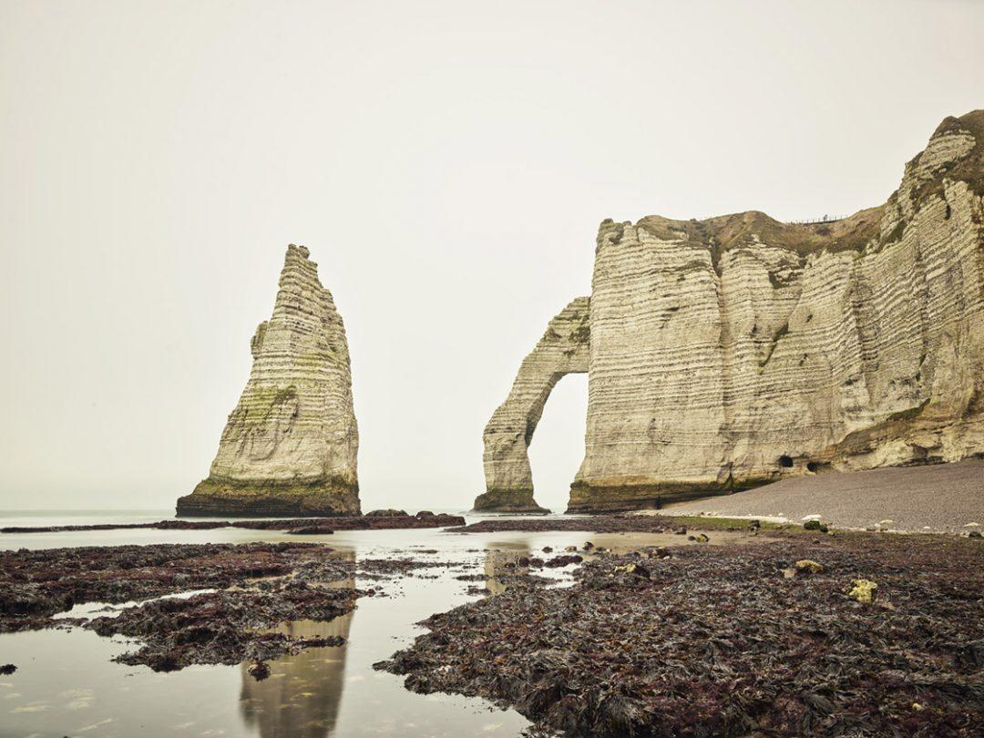 David Burdeny Color Photograph - L'aiguille after Monet, Etretat, Normandy, France