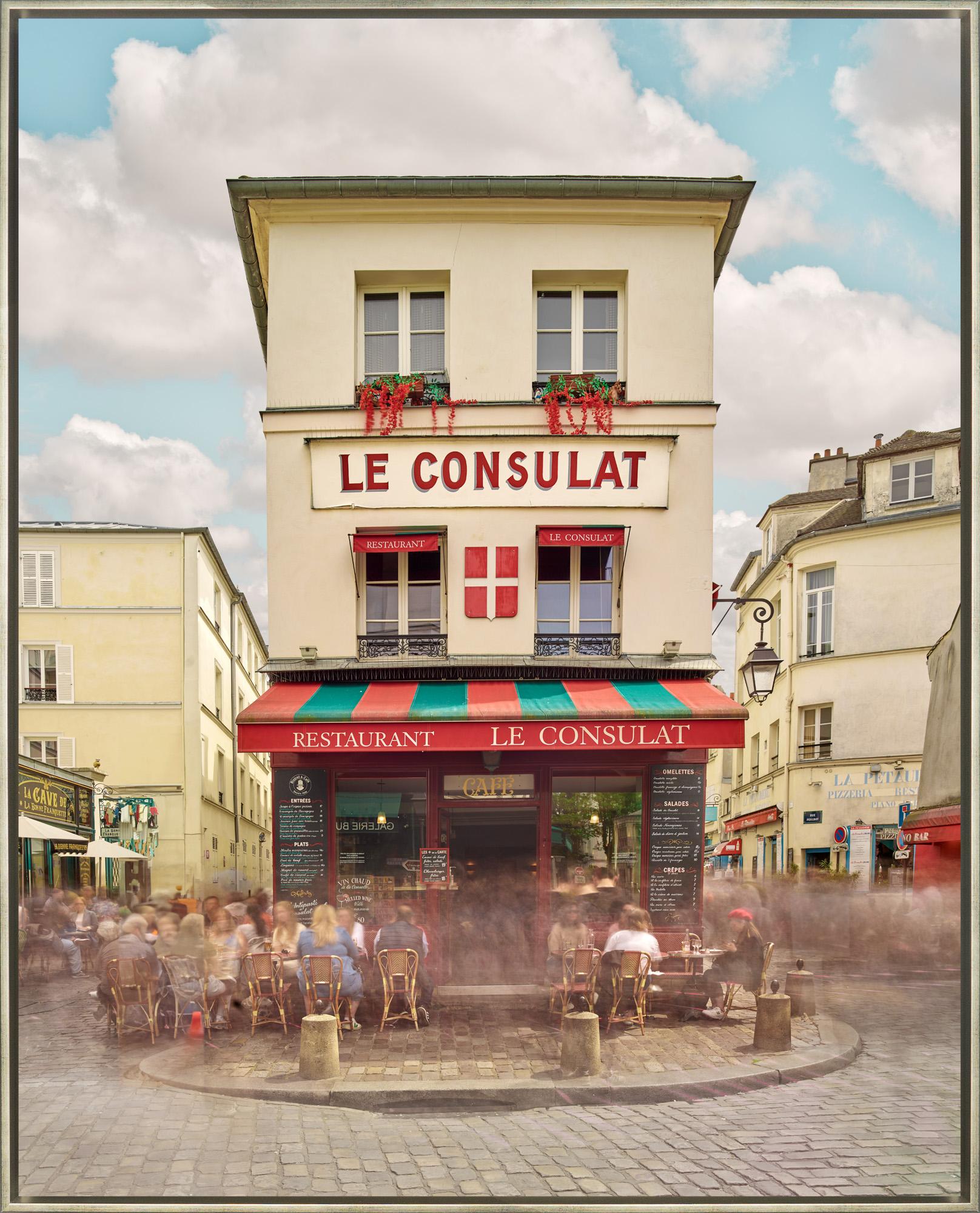 Landscape Photograph de David Burdeny - "Le consulat, París, Francia" Restaurante francés Fotografía enmarcada sobre aluminio