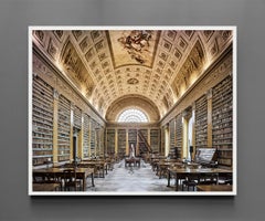 Bibliothèque de Parme, en Italie - Tirage pigmentaire d'archive, 44 x 55 pouces