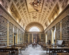Biblioteca, Parma, Italia - Impresión con pigmentos de archivo firmada, 44x55 pulgadas