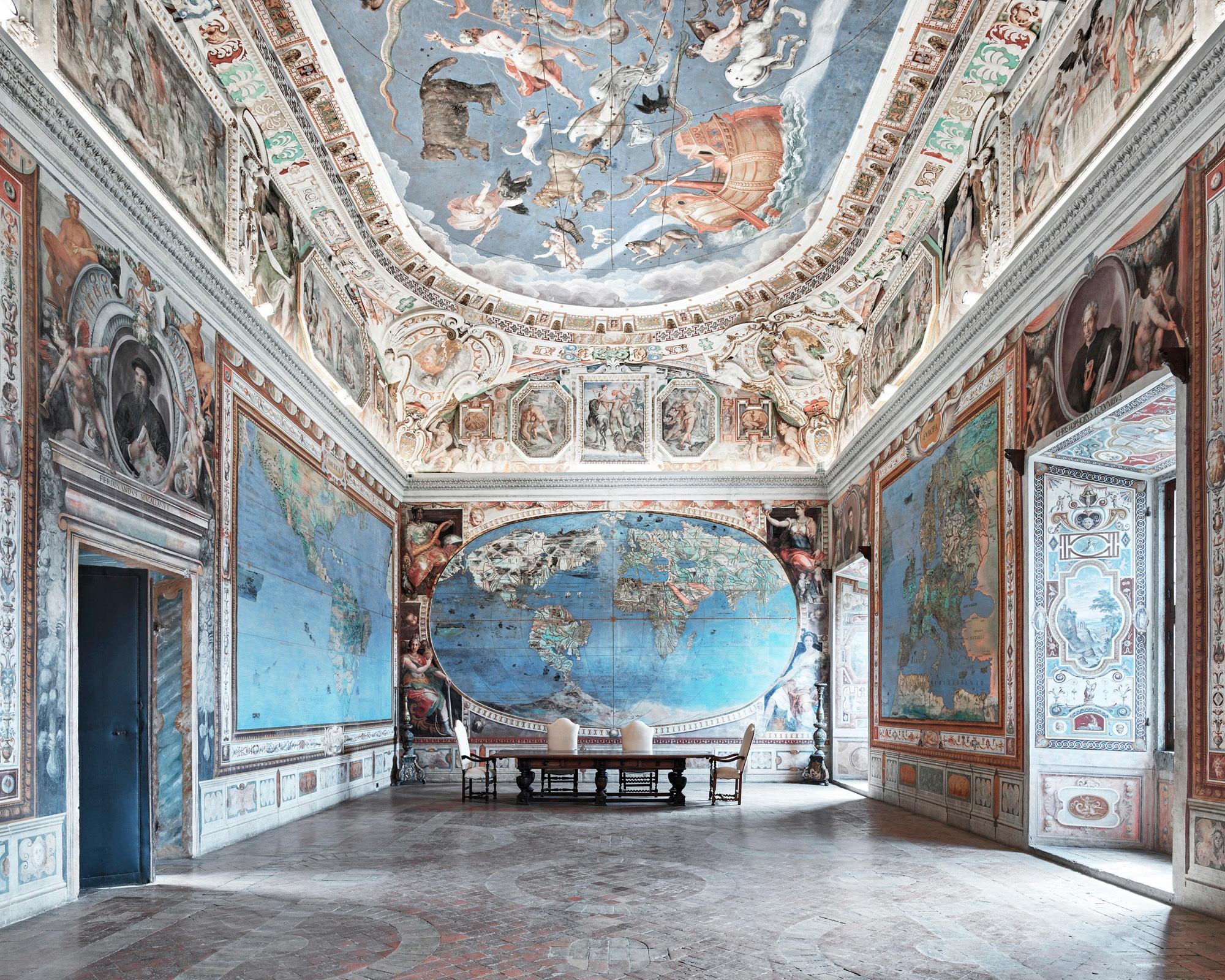 David Burdeny Color Photograph - Map Room, Caprarola, Italy