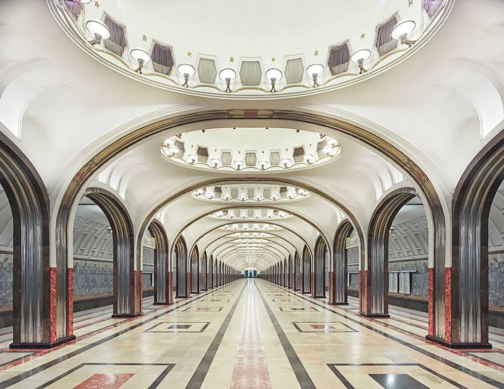 David Burdeny Color Photograph - Mayakovskaya Station, Moscow, Russia