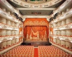 El telón del Teatro Mikhailovsky, San Petersburgo, Rusia