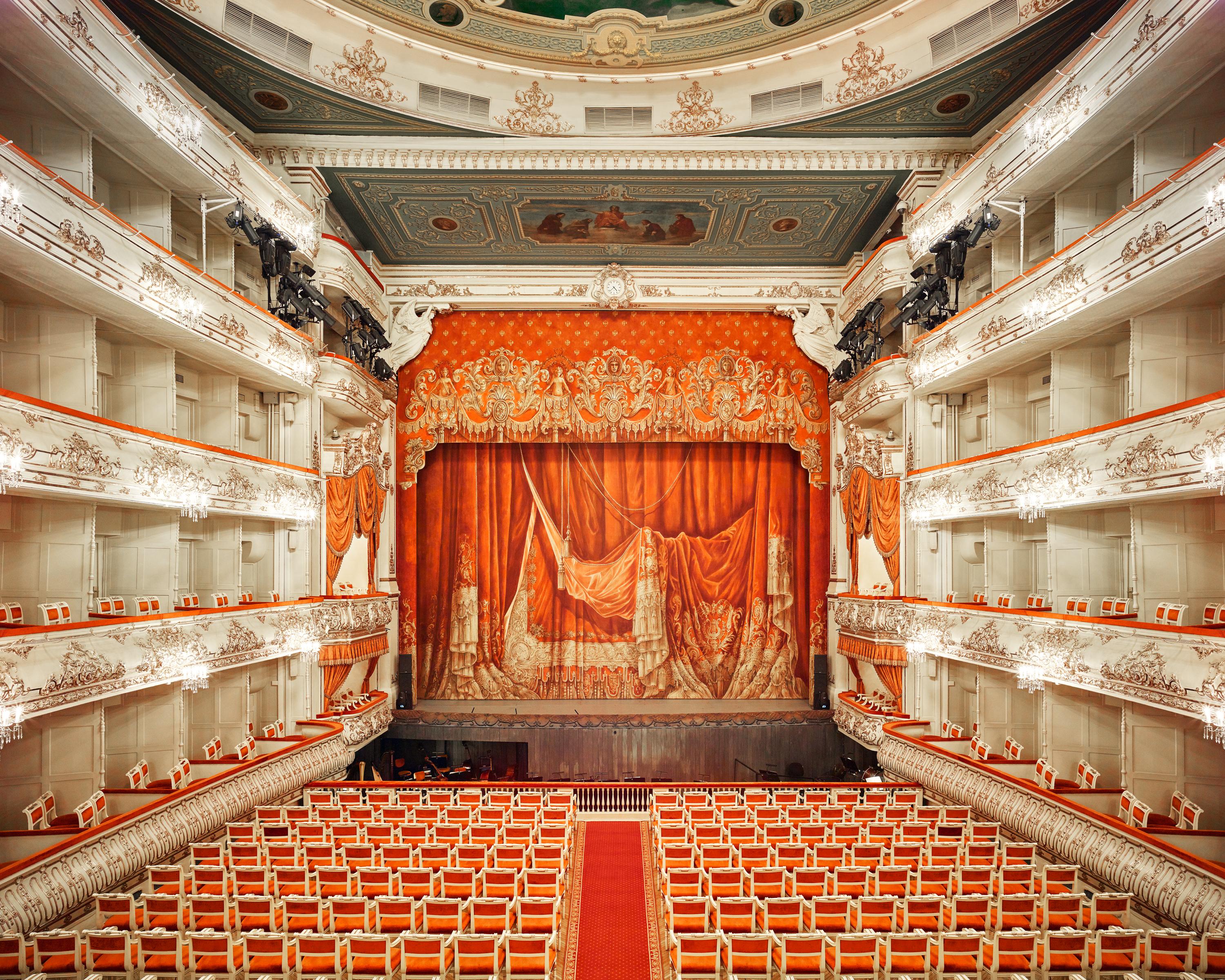David Burdeny Color Photograph - Mikhailovsky Theatre (Curtain), St Petersburg, Russia