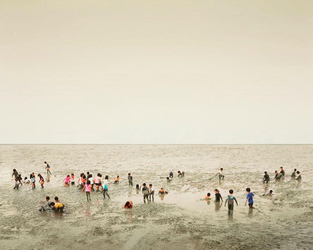 Mudflat, Ariake Sea, Kyushu, Japan, 2010 (21" x 26")