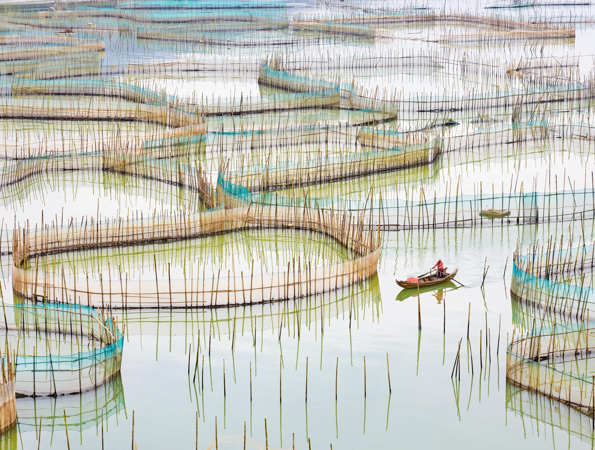 David Burdeny Landscape Photograph - Nets 1, Fujian Provence, China