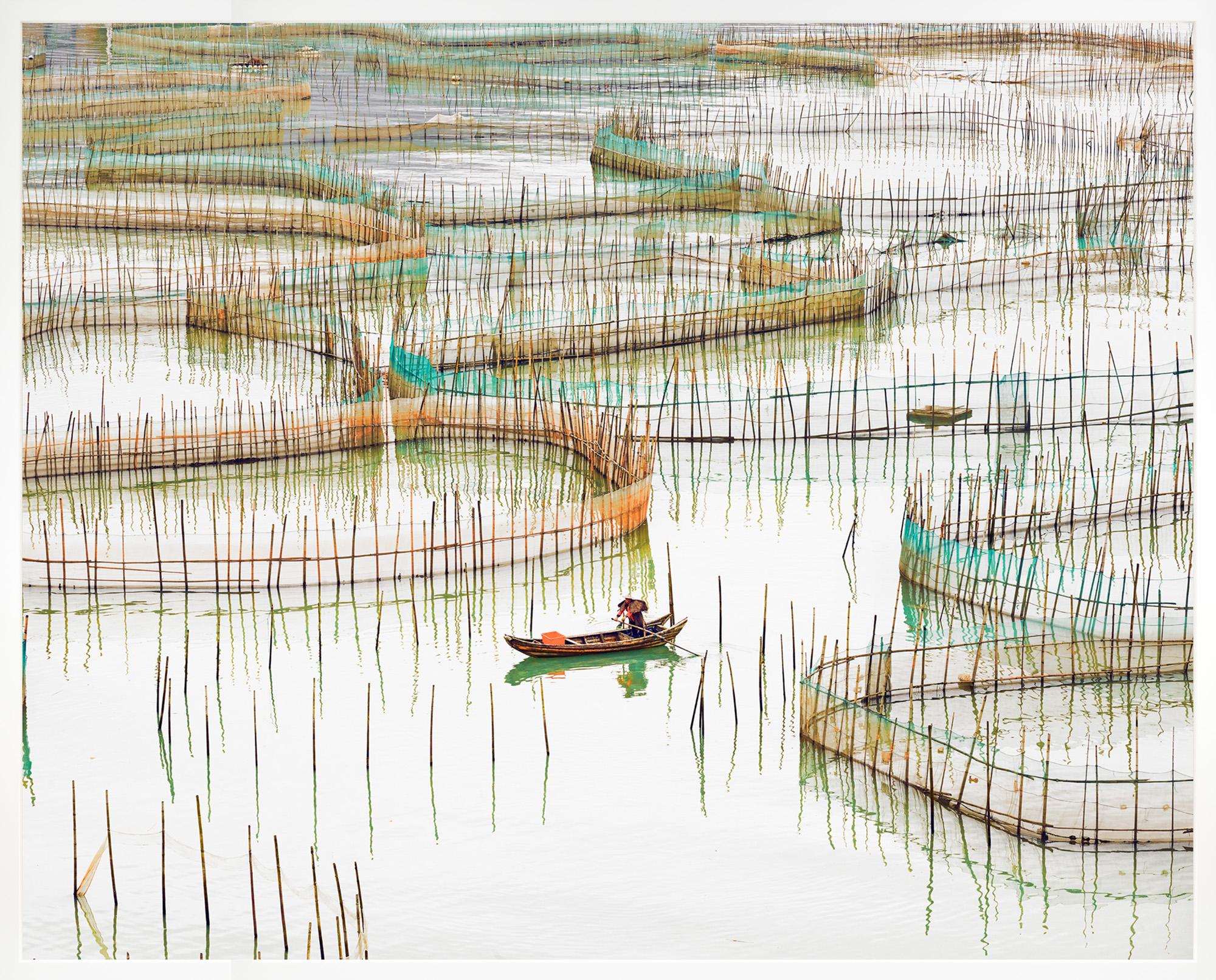David Burdeny Landscape Photograph - "Nets Study 7" Contemporary Internationational Photograph on Paper with Frame